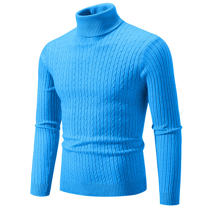 Retro Simple High Collar Bottoming Sweater Wear Casual Thin Slimming Knitwear